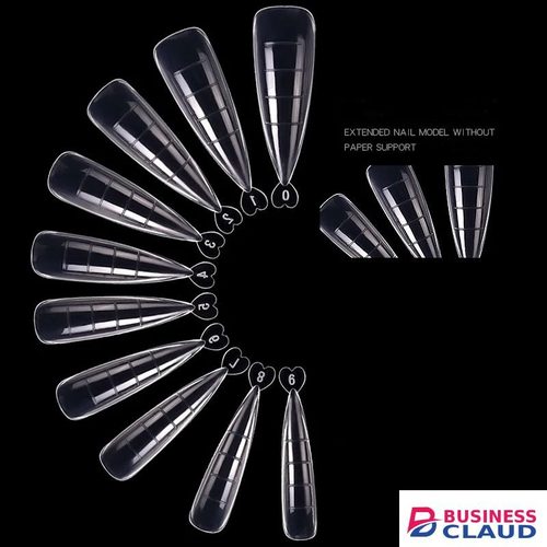 100Pcs Poly Gel Quick Building Mold Tips Nail Dual Forms Finger Extension UV Easy Find Poly Gel Tool