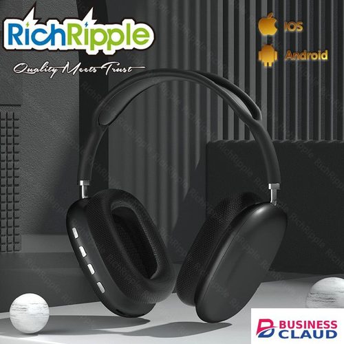 RichRipple P9 Max Wireless Bluetooth Headphones With Mic TF Headsets Stereo Sound Earphones Sports Gaming Supports TF