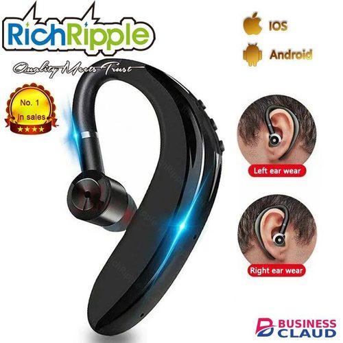 Free RichRipple Wireless Bluetooth Earphone with microphone for all smartphones, hands-free sports Earpods with Bluetooth connection and microphone in Cables-led-light-flashlight