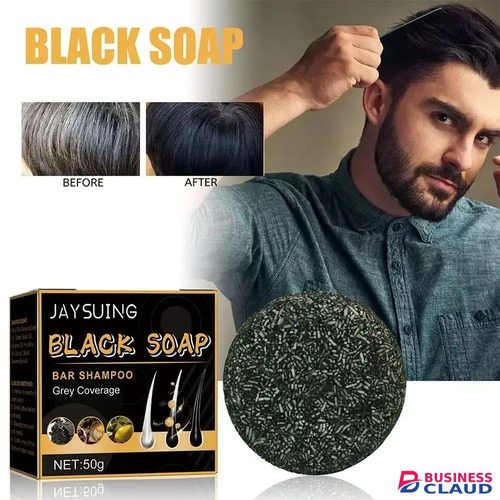 Grey Coverage Bar Shampoo Repair Gray White Hair Color Treatment Smoothing Nourishing Anti Dandruff Natural Hair Darkening Soap