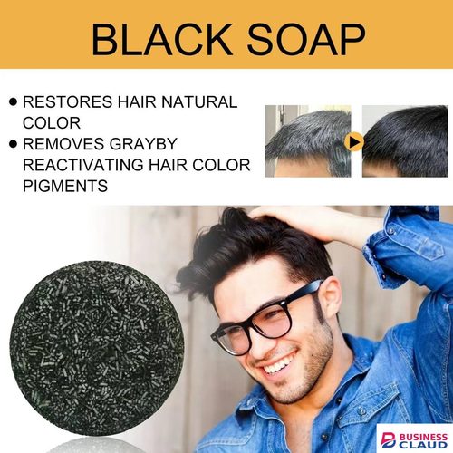 Grey Coverage Bar Shampoo Repair Gray White Hair Color Treatment Smoothing Nourishing Anti Dandruff Natural Hair Darkening Soap in Hair-extension