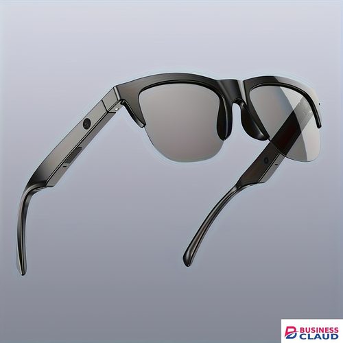 Free Smart Audio Bluetooth Sunglasses Open Ear Wireless Headset Glasses, Hands Free Call Music Play Touch Control Smart Eyewear, Long Battery Polarized Shades Compatible Android iOS Windows for Outdoor Dri in Cables