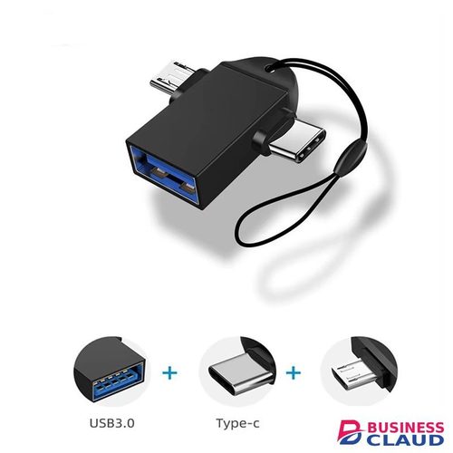 2 in 1 OTG Adapter USB 3.0 Female To Micro USB Male And Type-C Male Connector Aluminum Alloy on The Go Converter For Macbook pro Samsung Huawei Xiaomi USB Data Cable OTG in 1-otg-adapter-usb-3-0-female-to-micro-usb-male-and-type-c-male-connector-aluminum-alloy-on-the