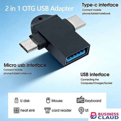 2 in 1 OTG Adapter USB 3.0 Female To Micro USB Male And Type-C Male Connector Aluminum Alloy on The Go Converter For Macbook pro Samsung Huawei Xiaomi USB Data Cable OTG in 1-otg-adapter-usb-3-0-female-to-micro-usb-male-and-type-c-male-connector-aluminum-alloy-on-the