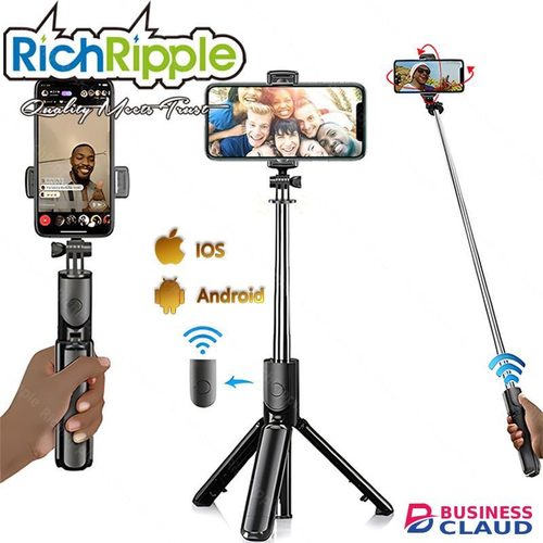 RichRipple 3 in 1 Integrated Monopod Tripod for Phone Portable be Folded Mini Selfie Stick Gimbal SLR Tripod Suitable Various Types of Phone in 1-integrated-monopod-tripod-for-phone-portable-be-folded-mini-selfie-stick-gimbal-sl