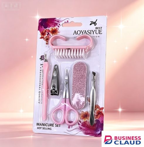 5Pcs Pink Nail & Foot Care Set For Men & Women, Complete Pedicure Manicure Kit With Nail Clipper, Foot Scrub Gel, Foot Brush, Exfoliating Cream & Nail File in Kenya-premium-incense-scent