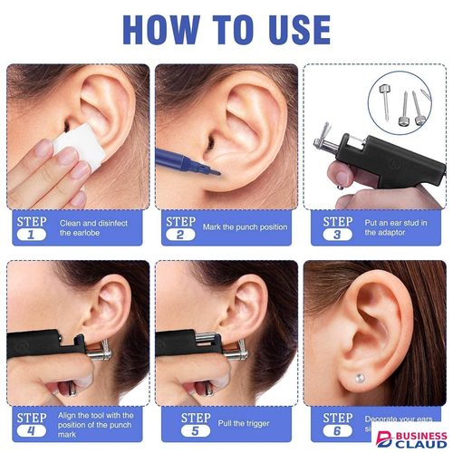 Professional Ear Piercing Gun Tool Professional Ear Body Pierce Piercing Gun Reusable Tools Beauty Kit Set Painless Hole Piercing Machine with 98Pcs Stainless Steel Ears Studs for Ear Nose Navel… in Kenya-premium-incense-scent