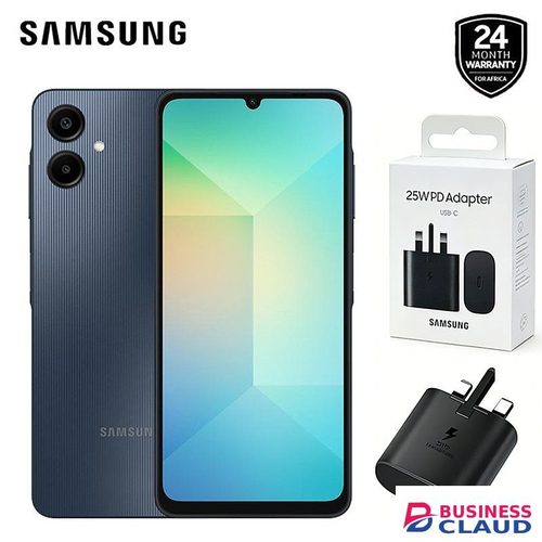 Brand New Free [Free Charger] Brand New Samsung Galaxy A06 64GB+4GB MTK Helio G85 (12nm) 50MP Dual Camera 6.7" Large Display 5000mAh 25W Type-C Charge Android 14 Dual SIM Smart Phones Side Fingerprint Unlock phone in Cables-led-light-flashlight