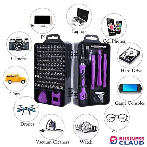 Precision Screwdriver 115 In 1 Set Magnetic Screw Driver Bits Torx Hex Bit Multifunction Household Repair Tools Kit Handle Computer PC Laptop Mobile Phone Equipment Repair Screwdrive Kit Hand Tools in 1-set-magnetic-screw-driver-bits-torx-hex-bit-multifunction-household-r