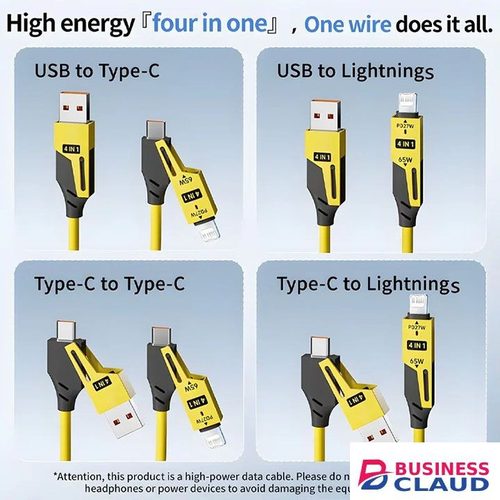 65W Quick Charger Spring USB Cable 4 in 1 Spring Data Cable 6A USB Type C Spring Telescopic Wire for IPhone Xiaomi Tecno Huawei Samsung Charger Liquid Silicon Type-C Micro Lighting Charging Cable in 1-spring-data-cable-6a-usb-type-c-spring-telescopic-wire-for