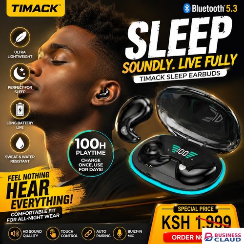TIMACK X55 Sleeping Earbuds Wireless Mini Headphones For Work TWS Bluetooth Earphone Stereo Hidden Headsets with Mic HD Call Sport Earpods Compatible For Smartphones in Cables