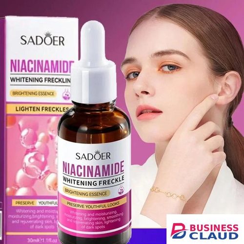 Niacinamide Dark Spot Remover Serum for Face Whitening Moisturizing Brighten Smoothing Facial Skin Care Removal Freckle Facial Serum Skin Care - SADOER -