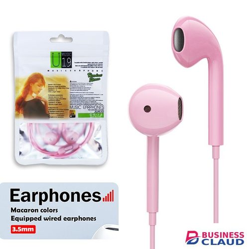 3.5mm Round Hole U19 Macaron Multi-Color Optional Wired Earphones With Microphone Universal Earphones For Mobile Phones Laptop PC in Cables-led-light-flashlight