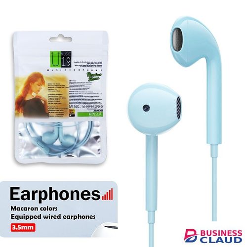 3.5mm Round Hole U19 Macaron Multi-Color Optional Wired Earphones With Microphone Universal Earphones For Mobile Phones Laptop PC in Cables-led-light-flashlight