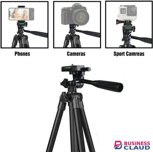 1M Phone Tripod Selfie Stick Camera Tripod Adjustable Tripod Stand with Wireless Remote and Phone Holder Compatible with iPhone Android Phone for Selfies Live Stream Video Vlogging in Built-charging-cable-and-22-5w-fast-charging