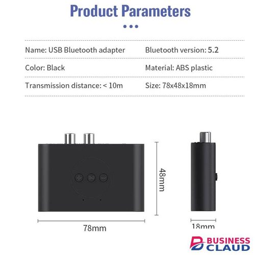 Car Bluetooth Transmitter 5.3 Audio Receiver NFC U Flash Disk RCA 3.5mm AUX USB Stereo Music Wireless Adapter With Mic For Car Kit Speaker Amplifier Home Use in Cables
