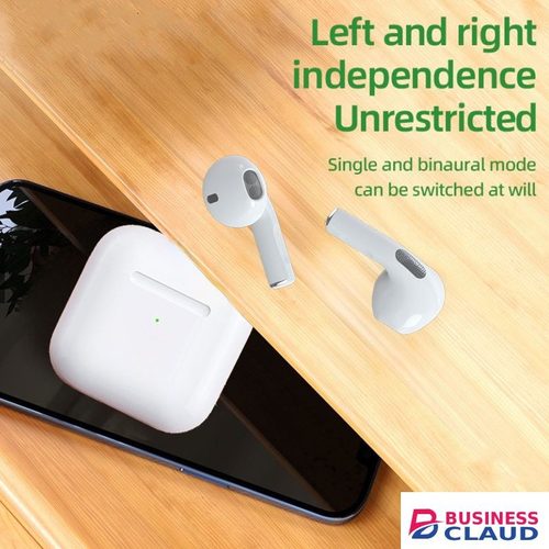 RichRipple Upgrade MINI Pro6 TWS 4th Generation Wireless Bluetooth Earphone Waterproof Music Business Earbuds Earpods Work on all Smartphones for Android&ios in Cable-blue