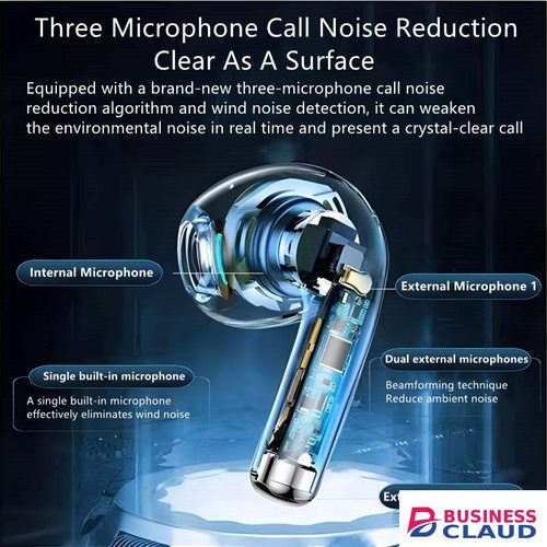 RichRipple Upgrade MINI Pro6 TWS 4th Generation Wireless Bluetooth Earphone Waterproof Music Business Earbuds Earpods Work on all Smartphones for Android&ios