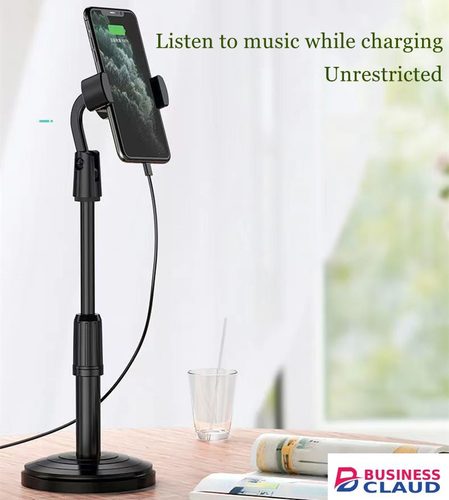 Multi-functional Retractable Mobile Phone Stand For Live Broadcast Desk Table Clip Bracket Table Mount Cell Phone Support Holder in Cables-led-light-flashlight