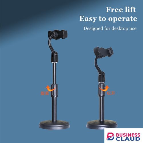 Multi-functional Retractable Mobile Phone Stand For Live Broadcast Desk Table Clip Bracket Table Mount Cell Phone Support Holder