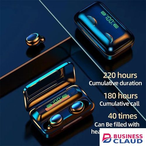 F9-5c Wireless Bluetooth Earphone earpods Fingerprint Touch HiFi Stereo Pods in Built-charging-cable-and-22-5w-fast-charging