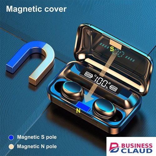 F9-5c Wireless Bluetooth Earphone earpods Fingerprint Touch HiFi Stereo Pods in Built-charging-cable-and-22-5w-fast-charging
