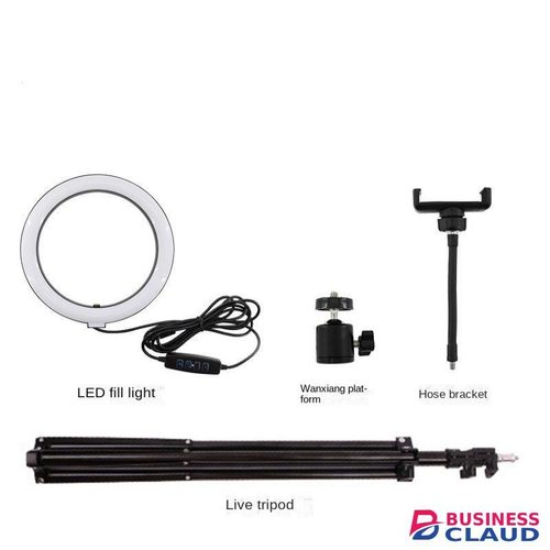 10-Inch Led Ring Light Adjustable 2.1m Stand For Selfie Straight Video Selfie Light Flash in Cables-led-light-flashlight