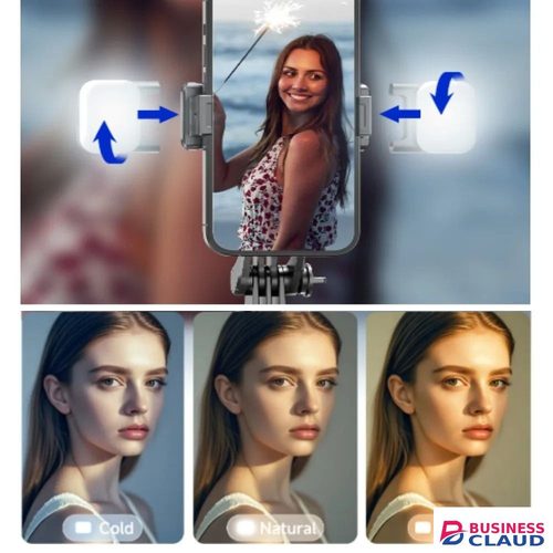 1.7M Long 2 in1 Phone Selfie Sticks Phone Tripods Stainless Steel Phone Holder Phone Stand With Bluetooth Wireless Stabilizer Anti - Shake For Phone Camera Live Vlog Video Recording in Built-charging-cable-and-22-5w-fast-charging