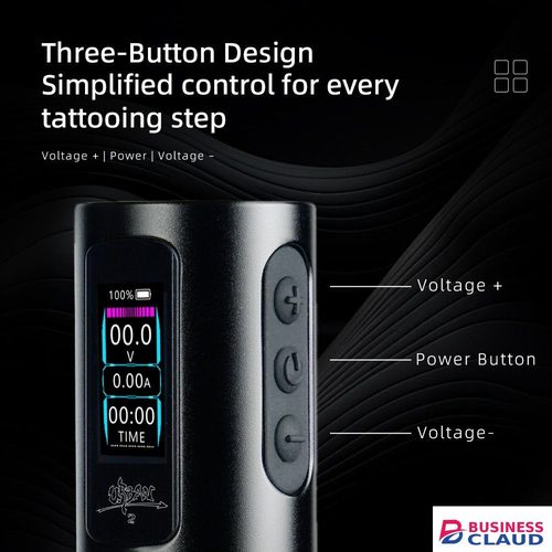 URBAN-2 Wireless Tattoo Pen Machine – 10000RPM Rotary Tattoo Machine with LED Screen