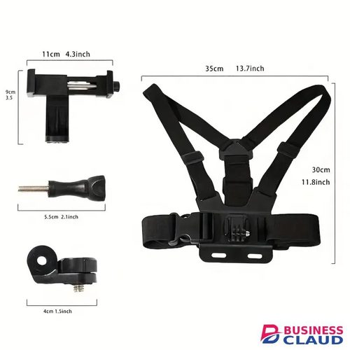 1 PC Adjustable Phone Clip Holder With Chest Strap Fixation Bracket for Sport Camera Mobile Phone Camera Black Holder Accessory in Cables