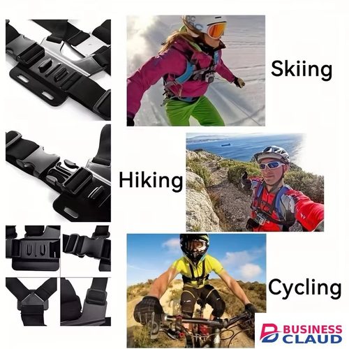 1 PC Adjustable Phone Clip Holder With Chest Strap Fixation Bracket for Sport Camera Mobile Phone Camera Black Holder Accessory in Cables