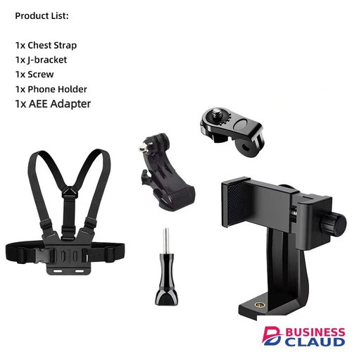 1 PC Adjustable Phone Clip Holder With Chest Strap Fixation Bracket for Sport Camera Mobile Phone Camera Black Holder Accessory in Cables