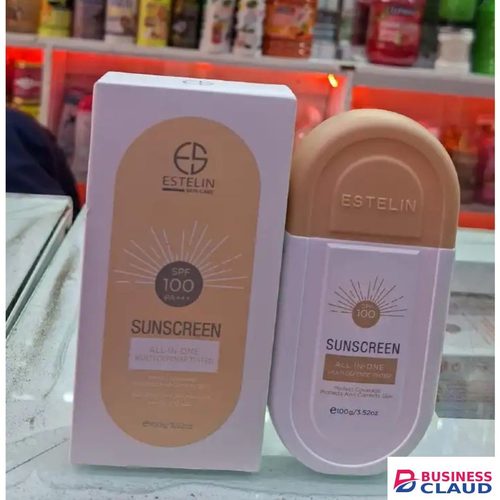 ESTELIN Sunscreen Cream (100g) All-In-One Multi-Defense Tinted SPF 100 PA+++ Sunblock UVA UVB Protection