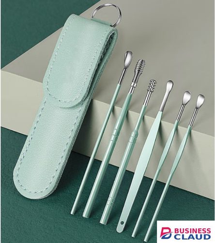 6Pcs Ear-digging artifact stainless steel ear-digging spoon ear-picking tool ear-digging spoon-digging ear cleaner earpick