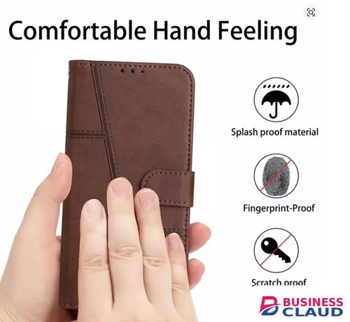 Samsung Galaxy A07, A17, A06, A16, A26, A36, A56, A15, M10 Back Cover Flip case Wallet Book Leather Magnetic Heavy Protective Phone Case/ cover - Brown