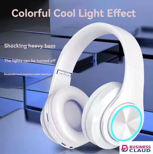 Local Local fast delivery B39 Bluetooth 5.0 Headphone Wireless Colorful Light TF Card Stereo Headset with Mic Folding Subwoofer Headset Earphones Fast delivery in Built-charging-cable-and-22-5w-fast-charging