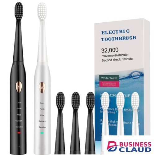 Super Sonic Men/Women Couple Electric Toothbrushes With 4 Brush Heads 6 Modes Smart Timer Whitening IPX7 Powered Toothbrushes Oral Care Health Care Personal Care