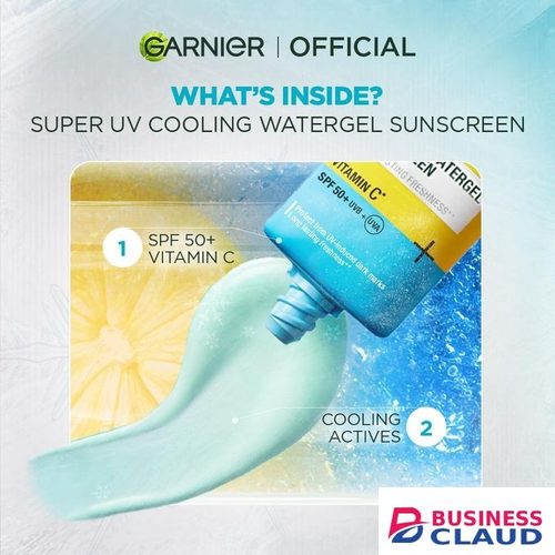 Garnier Super UV Cooling Watergel Sunscreen with Vitamin C & SPF 50 + UVB/UVA, Protects from UV Induced Dark Marks