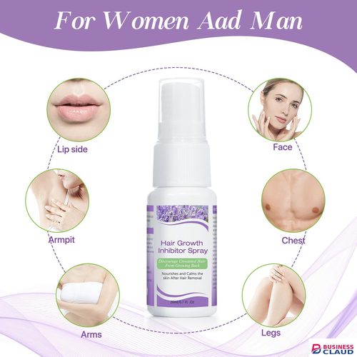 Permanant Hair Growth Removal Inhibitor Spray Beard Bikini Intimate Legs Body Armpit Painless Facial Stop Hair Depilatory 20ml