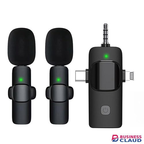 4 in 1 Wireless Lavalier Microphones for Android, iPhone 15(Above), iPad, Camera, USB-C Microphone, 7-Hour Battery, Mini Microphone with Noise Reduction for Video Recording, Vlog, YouTube, TikTok in 1-wireless-lavalier-microphones-for-android-iphone-15-above-ipad-camera-usb-c-microphone-7-hour