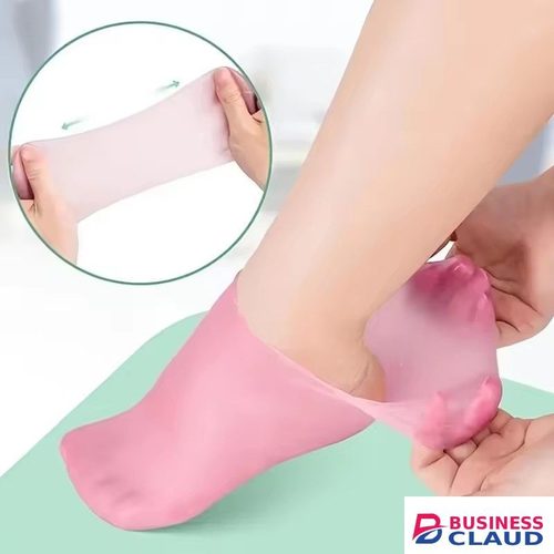 1Pair Silicone Socks Foot Spa Moisturizing Gel Sock Exfoliating and Preventing Dryness Cracked Foot Skin Care Anti Cracking Sock