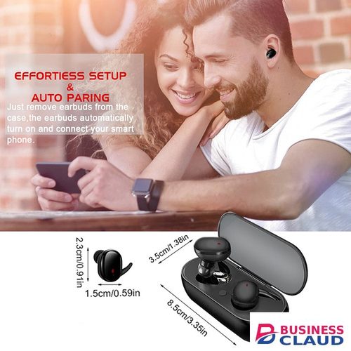 Y30 TWS Wireless Earphone 5.0 Noise Cancelling Earpods Bluetooth Earphones Earbuds For For Android & IOS Smart Phones in Cables-led-light-flashlight