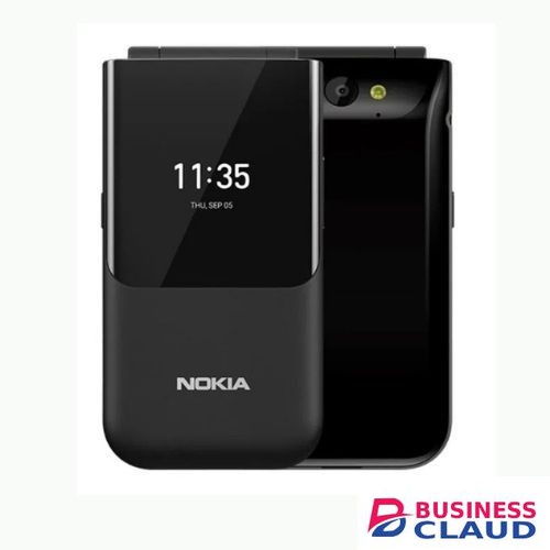 Nokia Flip 2720 Mobile, Mobile Phone, Dual Screen, Equipped with 4G Internet - Long Battery Life - Compact and Strong Dual Sim Card 4 GB Internal Memory, 512 MB RAM, Dual SIM in Cables-led-light-flashlight