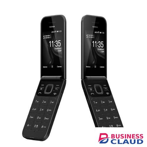 Nokia Flip 2720 Mobile, Mobile Phone, Dual Screen, Equipped with 4G Internet - Long Battery Life - Compact and Strong Dual Sim Card 4 GB Internal Memory, 512 MB RAM, Dual SIM in Cables-led-light-flashlight