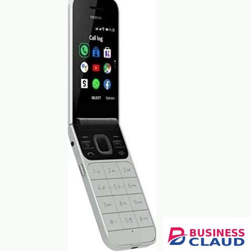 Nokia Flip 2720 Mobile, Mobile Phone, Dual Screen, Equipped with 4G Internet - Long Battery Life - Compact and Strong Dual Sim Card 4 GB Internal Memory, 512 MB RAM, Dual SIM in Cables-led-light-flashlight