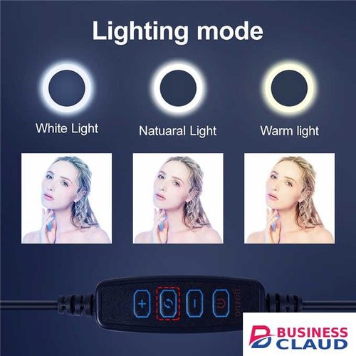 10inch/ 8inch 26cm LED Selfie Ring Light Circle Fill Light+2-in-1 design combines the phone holder in 1-design-combines-the-phone-holder