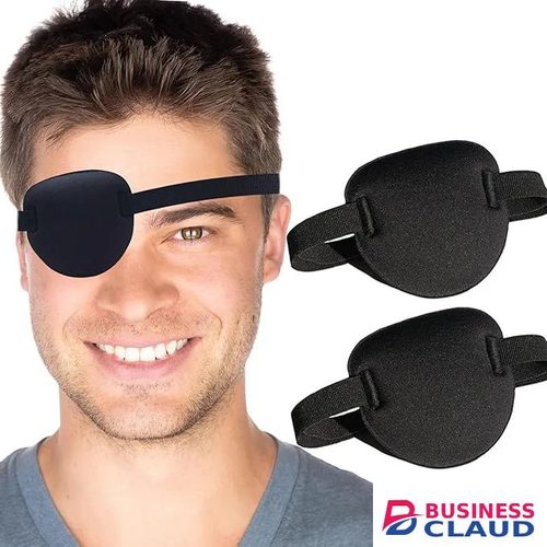 2Pc Eye Patches Eye Patch for Adults,3D Adjustable Eyepatch for Right or Left Eye,One Eye Cover for Lazy Eye,Pirate Costume Black For Adults And Kids