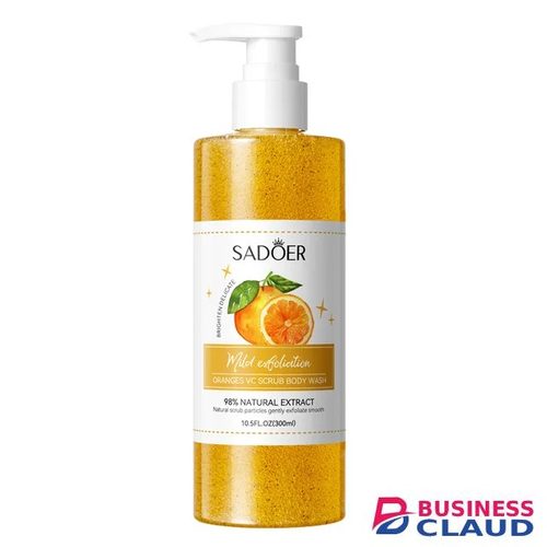 Sadoer Orange VC Scrub Body Wash Shower Gel -500ml