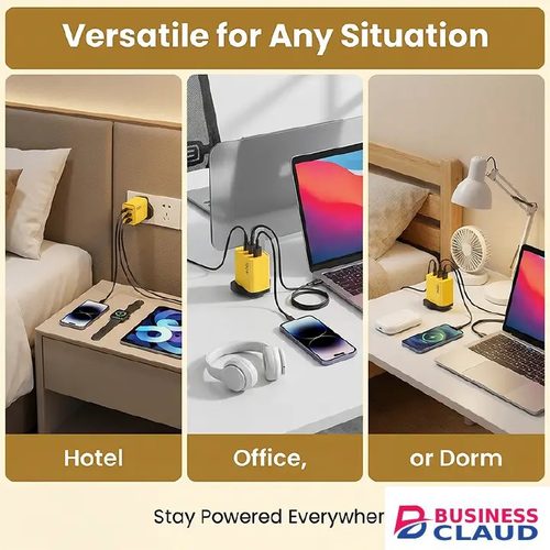 Free RichRipple 3 USB Port+1 Type-C Port 3.0 Faster Charger With Free Gift 3in1 Micro Type-c Apple plugs 2.0 Charging Cable Gift in Built-charging-cable-and-22-5w-fast-charging