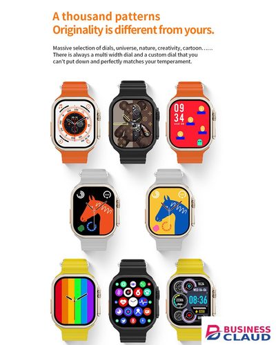 RichRipple New Smart Watch 2.01 inch Large Screen 7in1 Strap Smartwatch Suit Waterproof Fitness Tracking Bluetooth Call Smartwatch